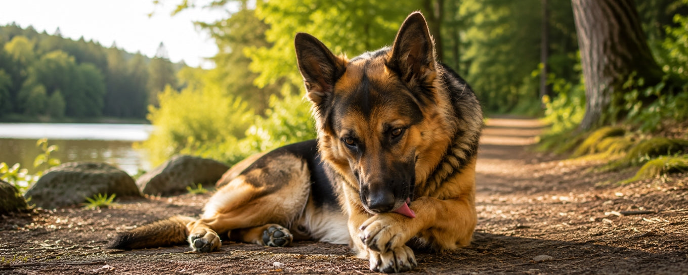 Why Dogs Lick Their Paws?
