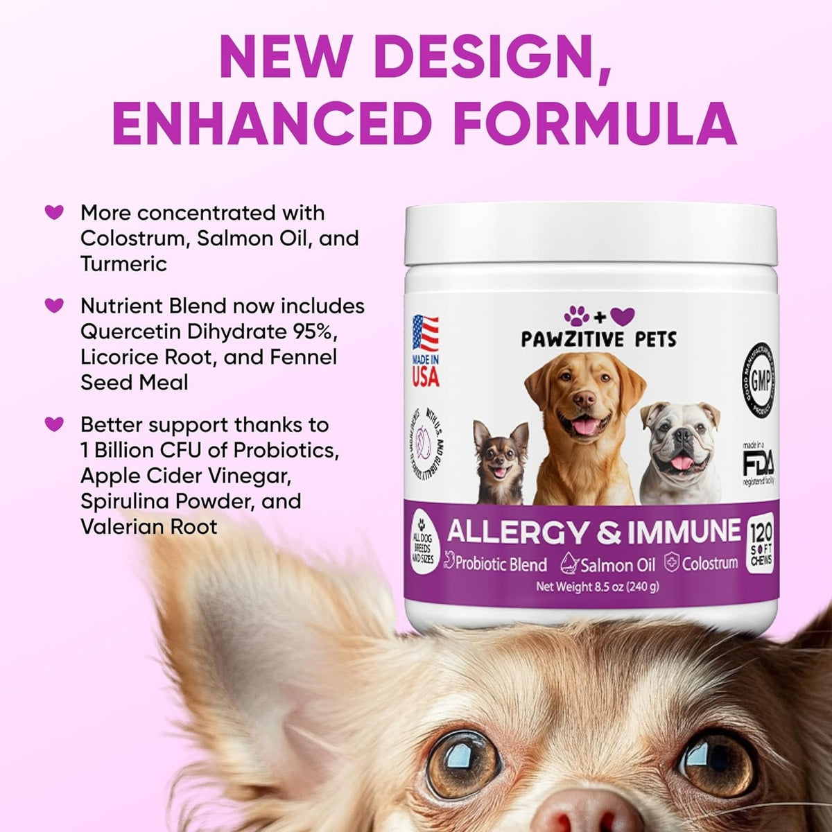Dog Allergy & Immune Support – 120 Soft Chews