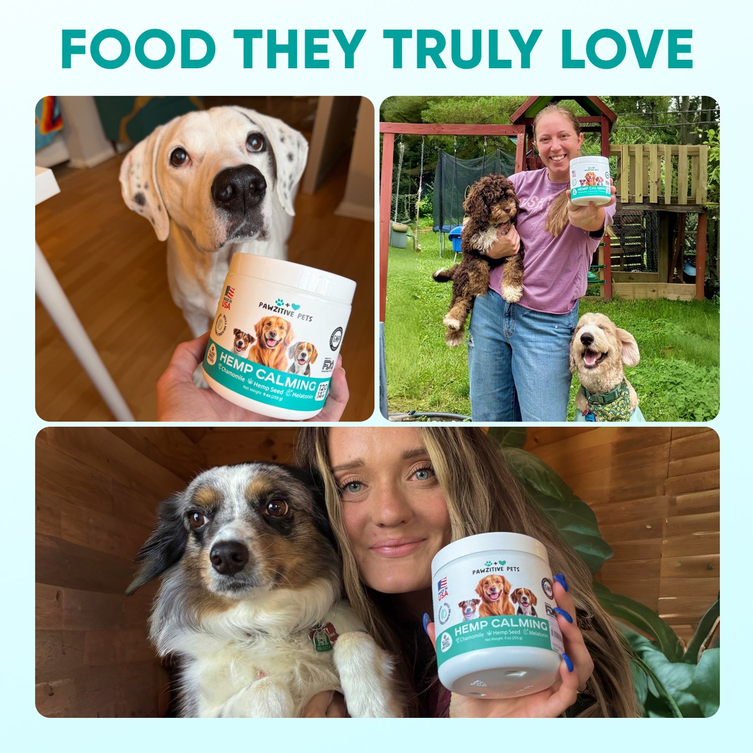 Hemp Calming Chews for Dogs – 120 Soft Chews